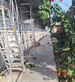Ancora un vergognoso furto al cimitero: «Rubati 280 vasi di rame e calpestati i fiori»