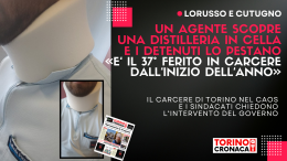 Agente scopre una distilleria in cella, pestato dai detenuti