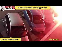 Notte di paura, piromane incendia e distrugge 4 auto - IL VIDEO