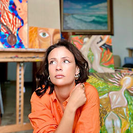 Da Tunisi per diventare un&rsquo;artista: &laquo;Dipingo le donne e rappresento i loro stati d'animo&raquo;