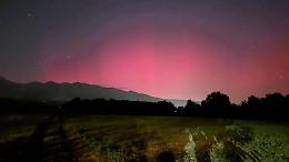 Ecco le immagini dell'aurora boreale in Piemonte