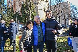 Juri Chechi tiene a battesimo i nuovi campetti per i ragazzi di Barriera di Milano