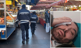 Pestato dal ladro al mercato di Barriera di Milano