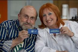 Margherita Fumero ospite a "Striscia la Notizia" per i 40 anni di "Drive In"