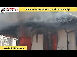 Maxi incendio distrugge un alloggio, ustionata una mamma - IL VIDEO
