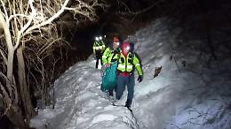 Un cane a rischio ipotermia salvato dal soccorso alpino