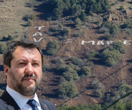 Tav, la decisione di Salvini: via quella scritta