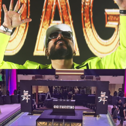 Ecco il palco dove suonerà Gigi Dag.  Il dj torinese raggiungerà la nave in elicottero