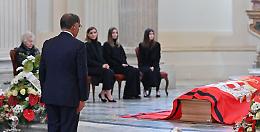 Il presidente del Senato La Russa in visita alla camera ardente di Vittorio Emanuele alla Venaria