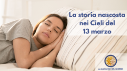 La storia nascosta nei cieli del 13 marzo