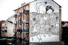Il pittore Millo torna protagonista a Torino per il restyling del murale di piazza Bottesini