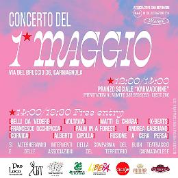 Primo  Maggio a Carmagnola: un concerto per celebrare la Festa del Lavoro