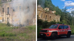 Incendio allo storico (e abbandonato) edificio di Villa Capriglio