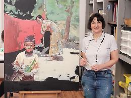 In mostra alla Biennale di Varallo il dipinto della consigliera Raffaella Pasquali