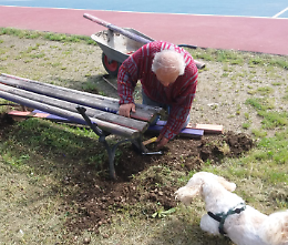 Storia di Agostino, il pensionato 80enne che dedica la vita alla cura di un parco pubblico