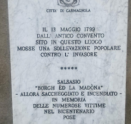Carmagnola: Borgo Salsasio ricorda l'incendio del 1799