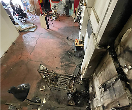 Incendio devasta i locali di Casa Sintetica, al via la gara di solidarietà