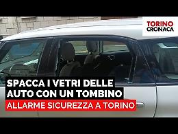Vandalo prende un tombino da terra e danneggia le auto in sosta - IL VIDEO