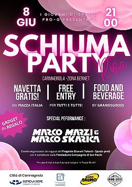 Tra musica, schiuma e solidarietà : Carmagnola si tinge di "rosa" con lo Schiuma Party