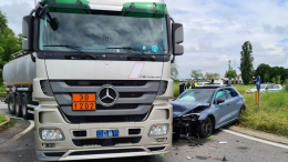 Minorenne al volante di un'Audi Rs3 si schianta contro un'autocisterna carica di benzina