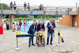 Giochi d'acqua, solarium e divertimento: è il nuovo parco di Vittorio 