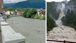 Dora Riparia e Dora Baltea superano il livello di guardia. E su Piemonte e Valle d'Aosta piove ancora