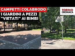 Campetti da basket e volley a pezzi, i giardini sono vietati ai bambini - IL VIDEO