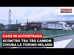 Un Tir si ribalta in autostrada dopo lo scontro con altri due camion: A4 chiusa, 20 chilometri di coda
