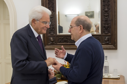 Mattarella in visita privata nel paese delle ciliegie all'Eremo di Pecetto incontra Ernesto Olivero