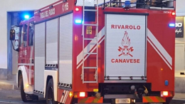 Incendio a Favria: in fiamme un box, tempestivo l'intervento dei vigili del fuoco
