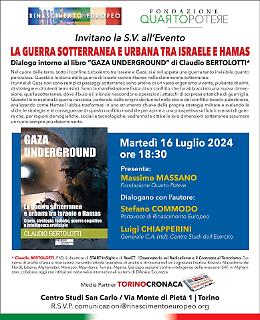 Presentazione di "Gaza Underground" di Claudio Bertolotti