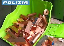 Fermati con 140 chili di rame: denunciati per riciclaggio