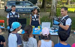 La "scuola di polizia" al parco Ruffini per i più piccoli