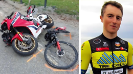 Ciclista travolto da una moto mentre si allena. Ecco come sta Daniel Gianello