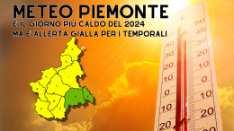 Meteo, a Torino e in Piemonte è il giorno più caldo dell'estate. Ma stanno arrivando grandine e temporali