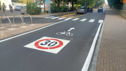 Nichelino: la maxi pista ciclabile si allunga e salva alcuni parcheggi