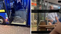 Follia sul bus: «Ti do fuoco, pezzo di m...!». Poi spacca il vetro e aggredisce l'autista