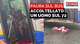 Gli taglia la gola sul bus poi scappa, è caccia aperta all'aggressore - IL VIDEO