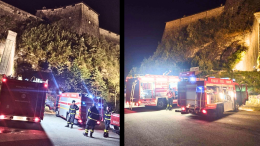 Incendio al forte di Exilles, paura nella notte in Val di Susa