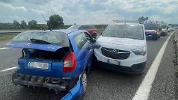 Incidente tra tre auto sul raccordo: due feriti all'ospedale di Pinerolo