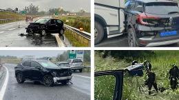 Raffica di incidenti in tangenziale e sulle autostrade a causa della pioggia