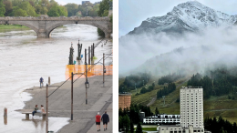 La prima nevicata al Sestriere e il Po che sfiora l'esondazione: il maltempo dalla città ai 3mila metri 