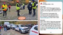 Crolla la diga di Rochemolles e si attiva l'IT-Alert: ecco l'esercitazione in Val di Susa