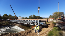 Venaria Reale: 459 giorni per ricostruire lo storico Ponte Castellamonte 
