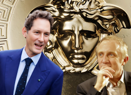 Versace (in rosso) in vendita? La sfida miliardaria fra Elkann e Pinault