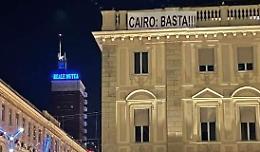 Toro, Cairo ancora contestato: questa volta è spuntato uno striscione in piazza San Carlo...