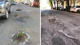 Il Comune investe 3 milioni in più sulle buche (e i torinesi le coprono con i fiori)