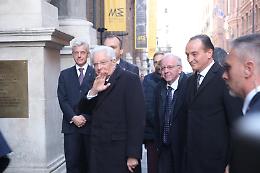 L'arrivo di Mattarella al Museo Egizio: il presidente della Repubblica è a Torino