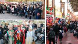 Taglio del nastro per Natale in Giostra e i torinesi prendono subito d'assalto Parco Dora