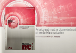 Dal regolamento AgCom alle Blockchain, il  numero 2 della rivista "Diritto ed economia dei mezzi di comunicazione"